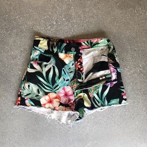 Zara TRF Collection Tropical Jean Short